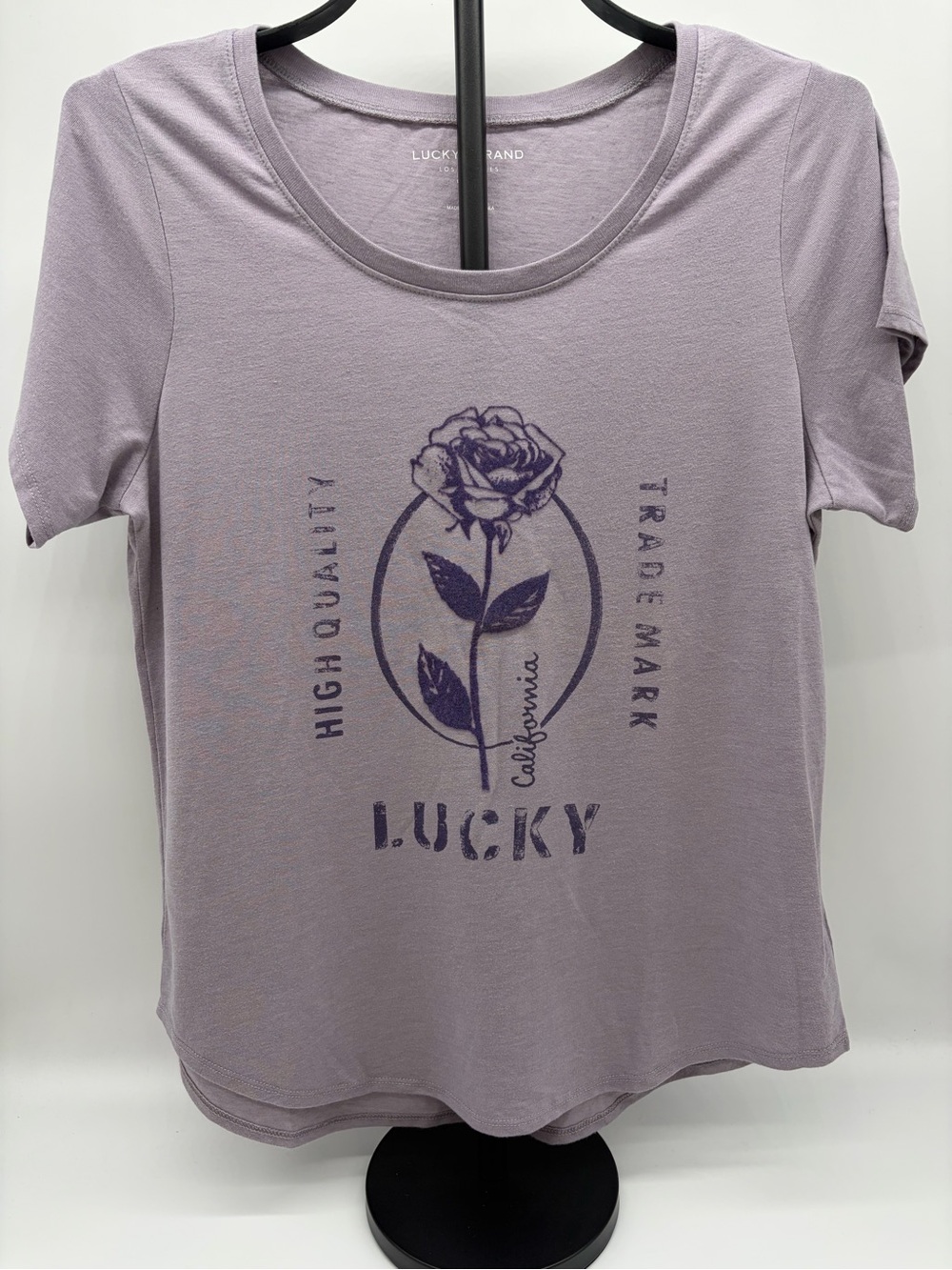 Lucky Brand Lavender Short-Sleeve Graphic Tee
